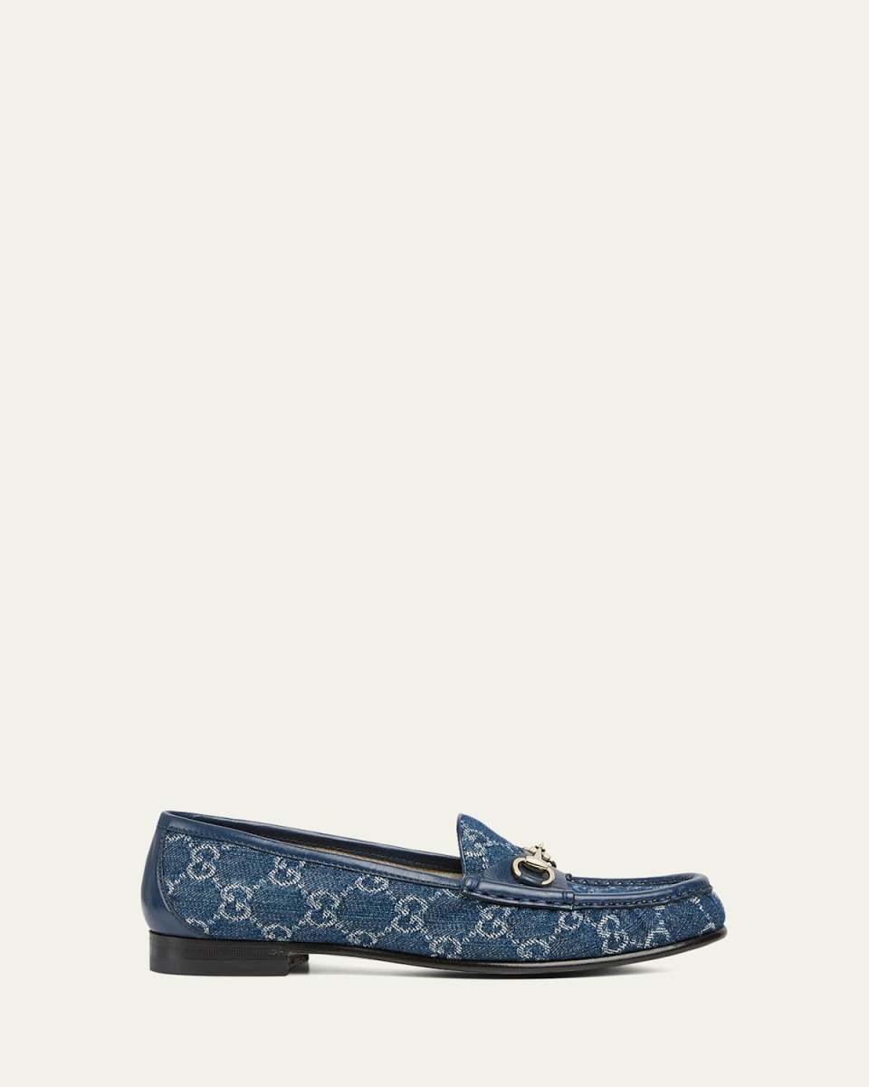 1953 Horsebit Monogram Denim Loafers